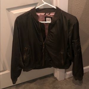 GAP army green bomber jacket